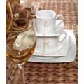 Cryspo Trio Flitzani Kafe 120cc Porselanis me Piataki 'KYOTO CHAMPAGNE' 5528817C